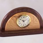 wooden clock | Desk Clocks - Decorative Wood Desk Clocks .