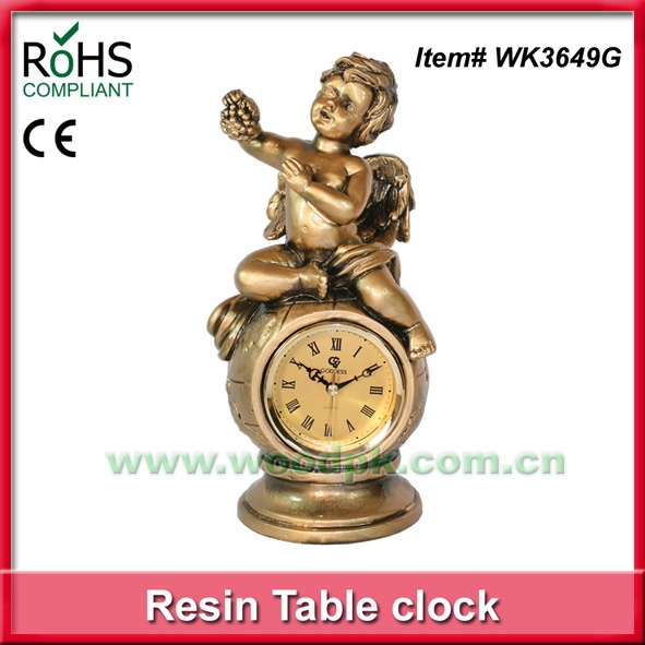 Resin boy clock old style different types of clocks home decor .