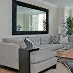 Sectional is from ABC Home, and retractable coffee table is from .
