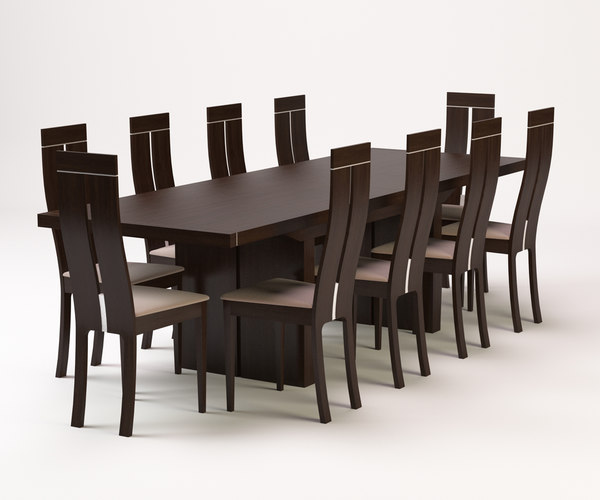 3d model dining table cha