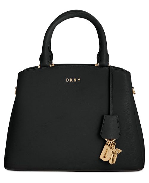DKNY Paige Leather Medium Satchel, Created for Macy's & Reviews .