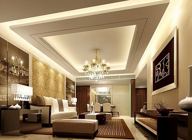 10 Modern Drawing Room Ceiling Designs With Pictur