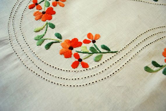 Fully hand embroidery pure cotton king-size bed sheet with 2 .