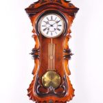 Fantastic Antique Carl Wertner Pendulum Wall Clock Approx 1890 .
