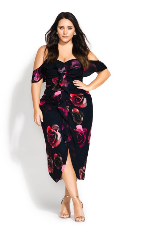 Shop Women's Plus Size Women's Plus Size Decadent Floral Dress - bla