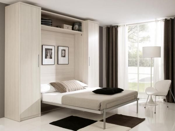 Fold-Down Double or King Size Wall Bed with Optional Wardrobes .