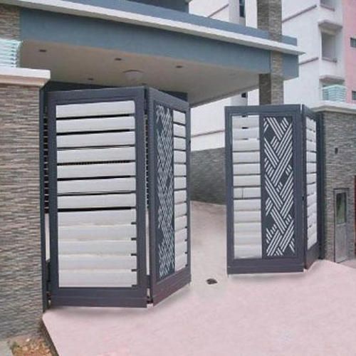 Sliding Folding Gate (With images) | Door gate design, House gate .