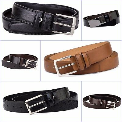 Mens Formal Belts 100% Italian Leather Belt for Men Dress Work .