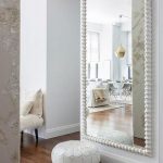 White Full Length Living Room Wall Mirror Design Ide