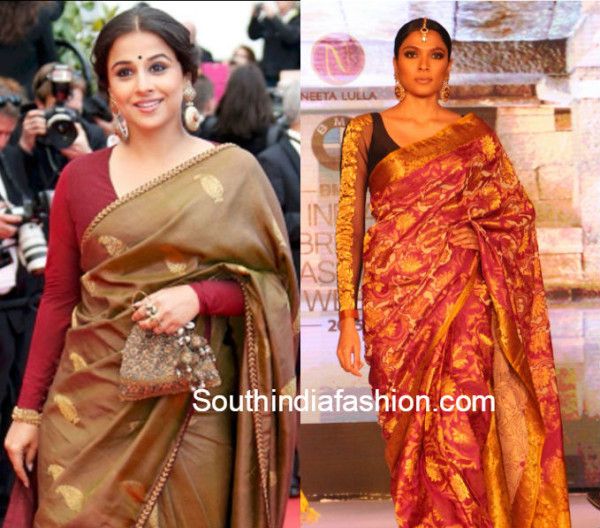 10 Trendy Blouse Designs for Kanjeevaram Sarees (With images .