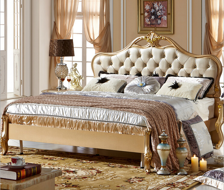 Latest Furniture Bedroom Designs, New Classical Design Bed 0409 .