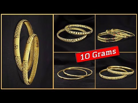 Latest Gold Bangles Designs in 10 Grams with Price (2019) - YouTu