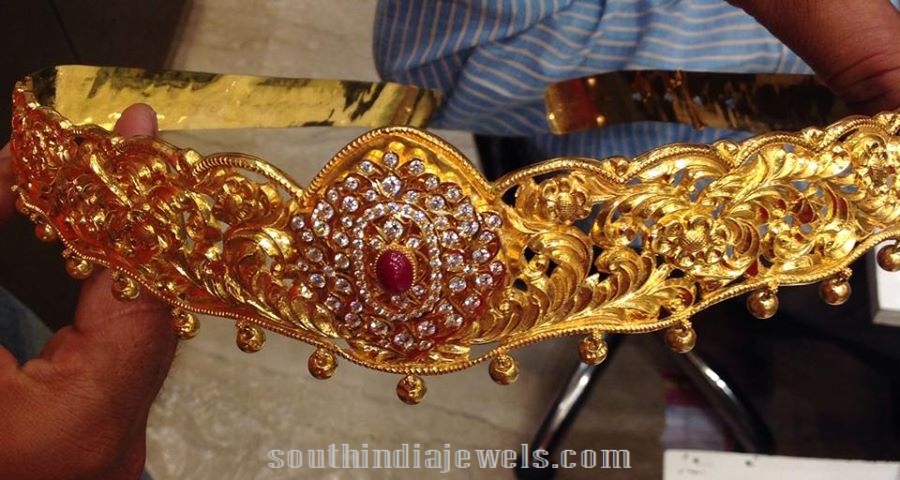 180 Grams Gold Bridal Waist Belt ~ South India Jewe