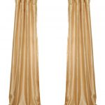 Soft Gold Faux Silk Taffeta Curtain - Contemporary - Curtains - by .