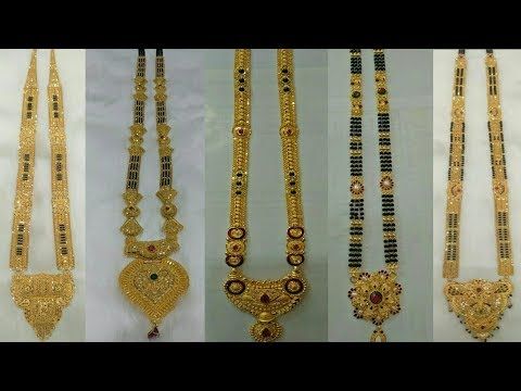 Latest Long GOLD MANGALSUTRA Designs - YouTube (With images .
