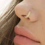 Amazon.com: Gold Nose Ring, 14K Solid Yellow Gold Tribal Nose Hoop .