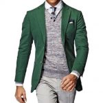 Warm autumn or fresh late summer? Blazers in green always fit .