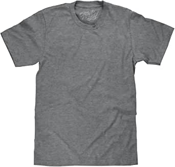 Tee Luv Graphite Gray Heather T-Shirt - Casual Regular Fit Grey .