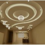 Modern false ceiling gypsum board ceiling design for living room .