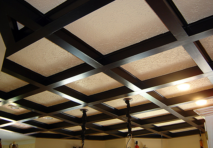14 gypsum false ceiling design with wooden decorations for living .