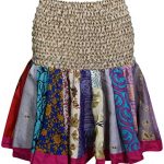 Amazon.com: Women's Mini Skirt Silk Flirty Skater Ruched Flowy .