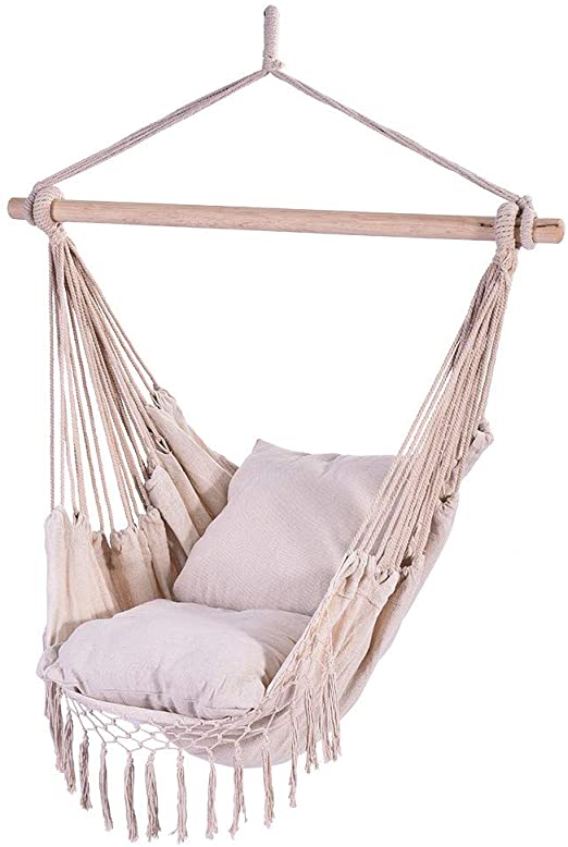 Amazon.com: WM & MW Hammocks Hanging Rope Hammock Chair Swing Seat .