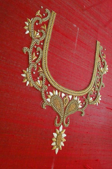 Pin by janaki bandari on Embroidery neck patterns (With images .
