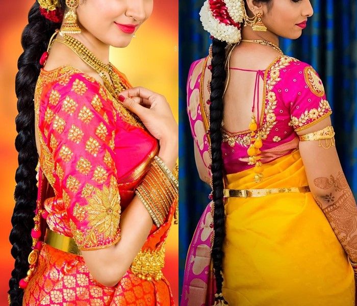 Gorgeous Heavy Work Silk Saree Blouses From Pleatz | Pattu saree .