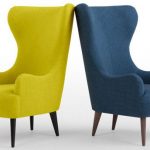 Retro-style Bodil high back chair at Made | High back chairs, High .