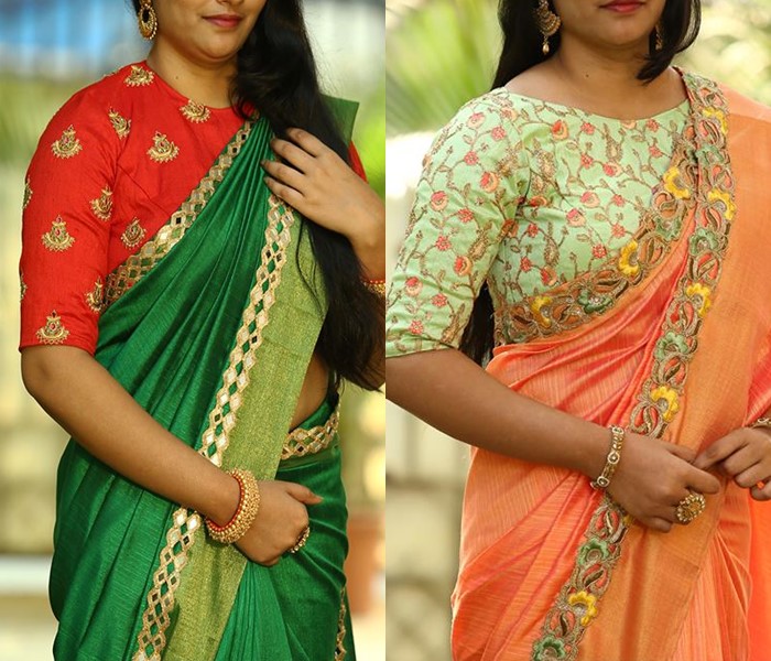 12 High Neck Blouse Designs You Should Consider For Silk Sarees .