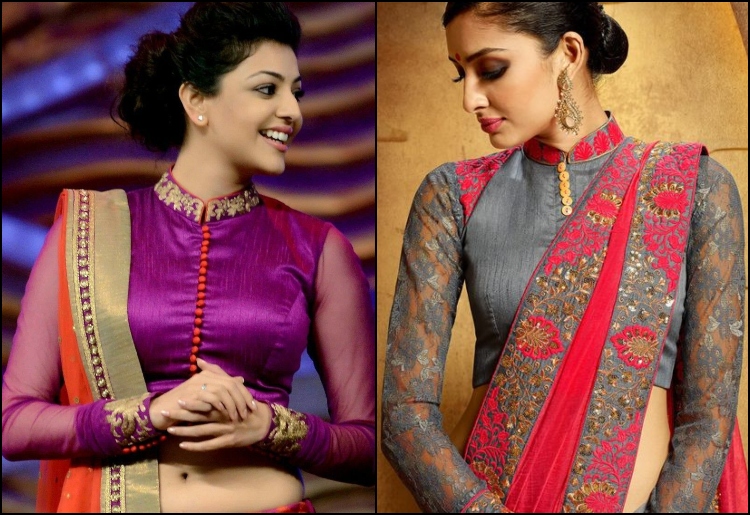 20 Stunning High Neck Blouse Designs To Pair With Sare
