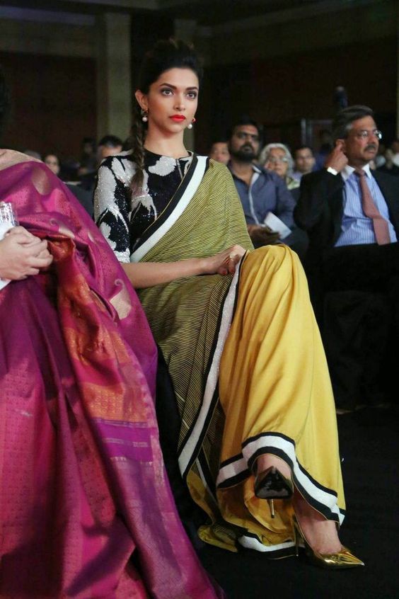 Deepika's Top 10 High Neck Saree Blouse Designs | Saree blouse .