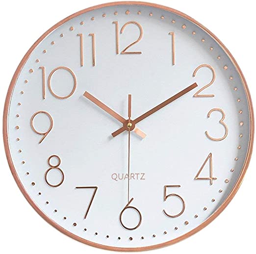 Amazon.com: Foxtop Modern Silent Quartz Wall Clock Non-Ticking .
