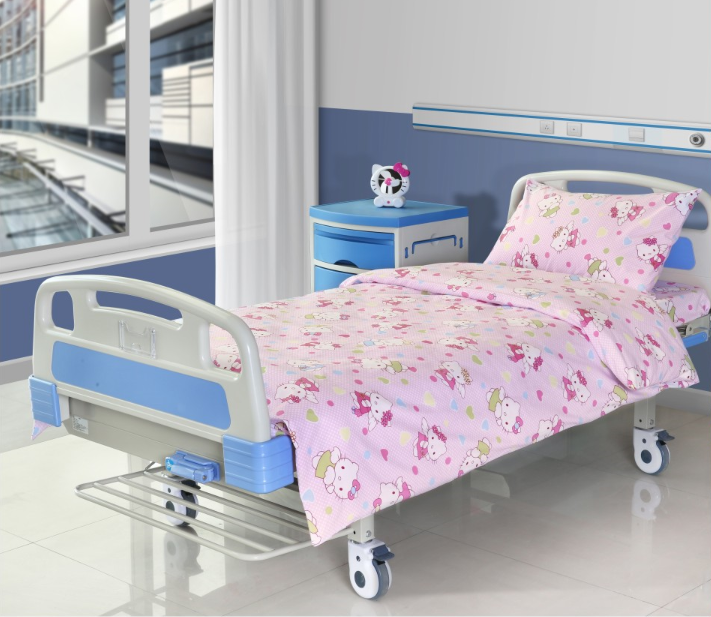 Carton Design Hospital Bed Sheet Sets (Pillow Case, Flat Sheet .