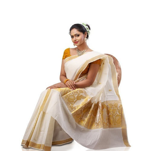 Party Wear Kerala Cotton Sarees, 6.3m, With Blouse, Rs 475 /piece .