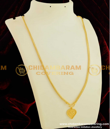 Buy Gold Plated Om Floral Thali Pendant with Chain | Traditional .