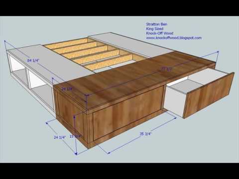 King Size Bed with Storage and Mattress Design - YouTu