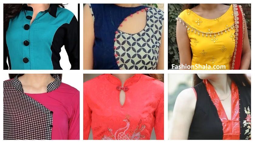New Stylish & Trendy Kurti Neck Designs For Your Amazing Look .