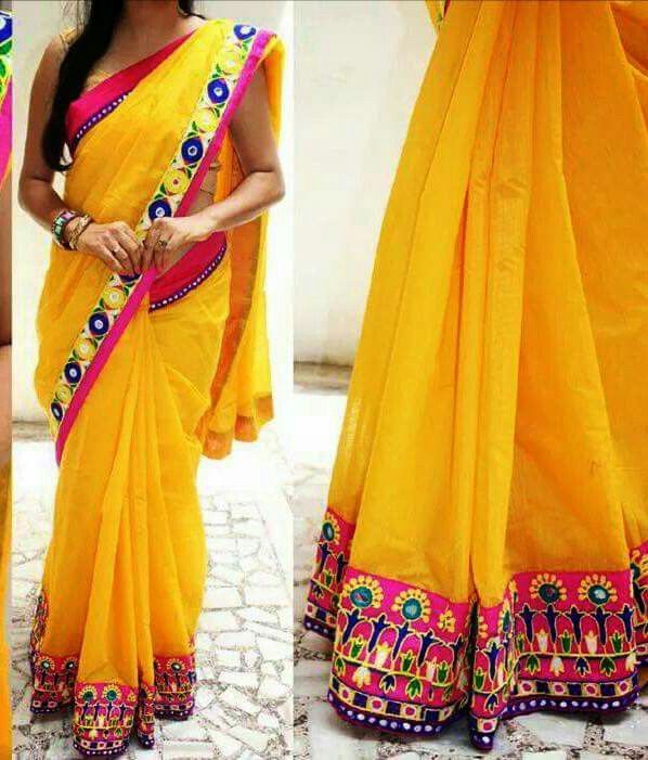 Kutch work saree | Fancy sarees, Lovely dresses, Saree desig