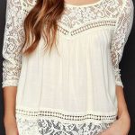 lace & chiffon blouse ❤︎ | Blouses for women, Fashion, Lace to