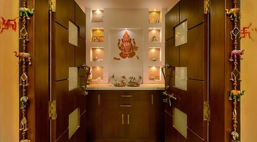 Pooja Room Designing at Rs 850/square feet | bedroom design .