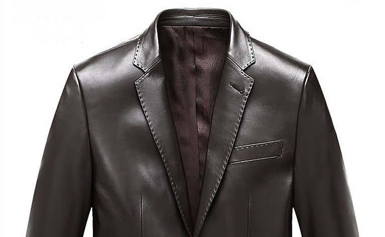 Mens Brown Leather Blazer - Genuine Lambskin Jack
