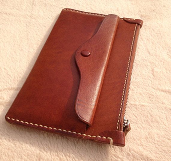 Handmade women leather wallet vintage wallet by MagicLeatherStudio .