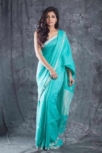 Linen Jute Party Wear Pure Linen Sarees, Rs 1750 /piece Shiv Sai .