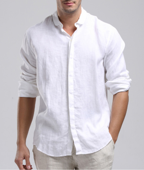 Mens Linen Shirt … | Linen shirt men, Mens wedding shirts, Linen shi