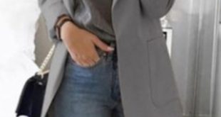 Women's Elegant Lapel Collar Open Front Long Blazer with Pocket .