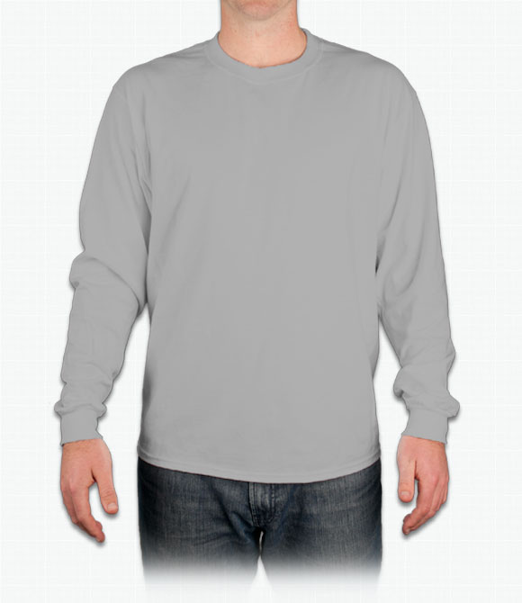 Custom Hanes Long Sleeve Tagless T-Shirt - Design Onli