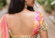 14 Sassy Deep Back Neck Blouse Designs For Sarees | Low neck .