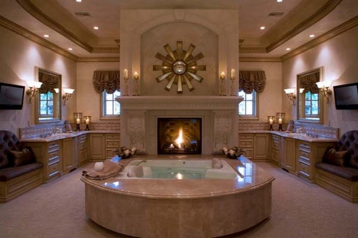 LUXURY BATHROOMS WITH FIREPLACES | Inspiration and Ideas from .