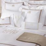 3 Line Embroidered and Monogram Pique Bed Linens with Coordinating .